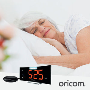 Oricom WNS100 Wake n Shake Loud Alarm With Jumbo Display - Hear for Less