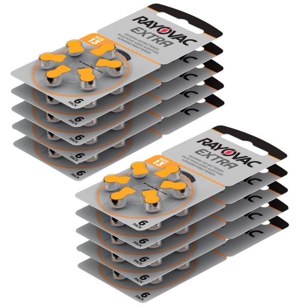 Rayovac Extra Free Hearing Aid Batteries (QTY 60)  Size 13