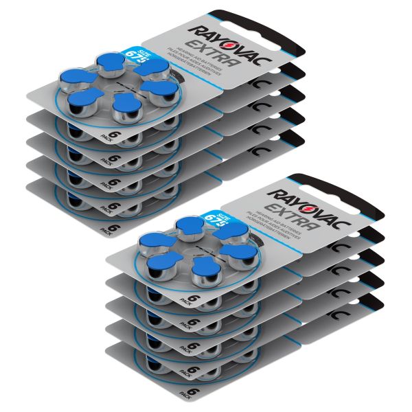 Rayovac Extra Mercury Free Hearing Aid Batteries (60 QTY) Size 675