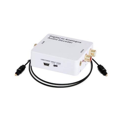 Digital Audio to Analogue RCA or 3.5mm Stereo Converter - Hear for Less