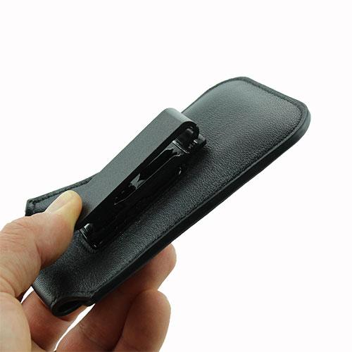 Olitech Easy Pouch Leather Flipstyle Protective Cover Black - Hear for Less