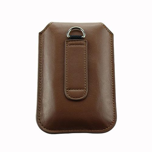 Olitech Easy Pouch Leather Flipstyle Protective Cover Brown - Hear for Less
