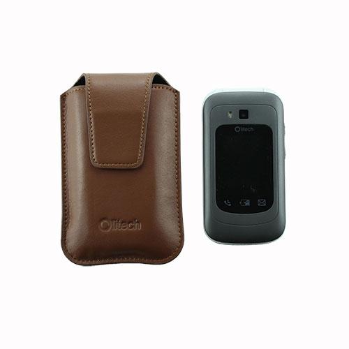 Olitech Easy Pouch Leather Flipstyle Protective Cover Brown - Hear for Less