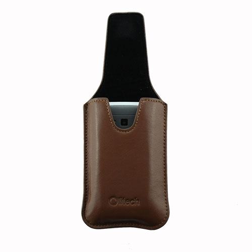Olitech Easy Pouch Leather Flipstyle Protective Cover Brown - Hear for Less