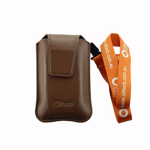 Olitech Easy Pouch Leather Flipstyle Protective Cover Brown - Hear for Less