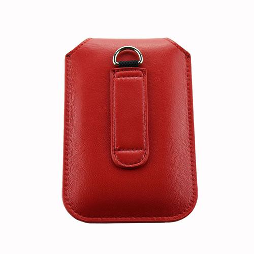 Olitech Easy Pouch Leather Flipstyle Protective Cover Red - Hear for Less