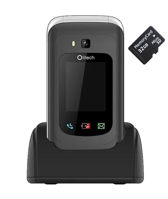 Olitech EasyFlip 4G Unlocked Mobile Phones Seniors 32GB MicroSD - Hear for Less