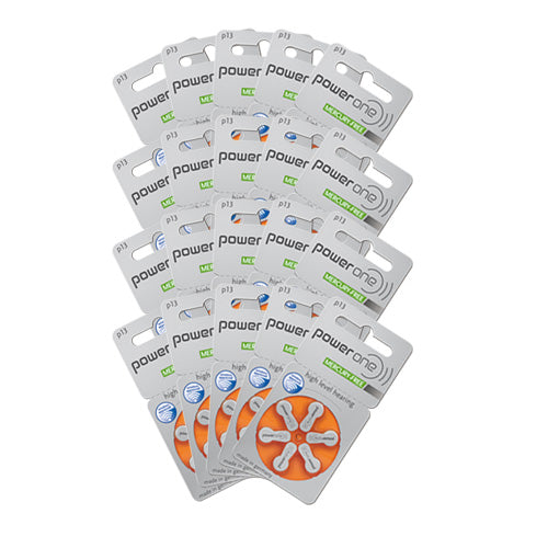 Power One High Level Hearing Aid Batteries (QTY 120) Size 13 - Hear for Less