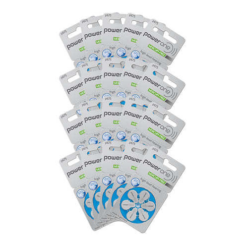 Power One High Level Hearing Aid Batteries (QTY 120) Size 675 - Hear for Less
