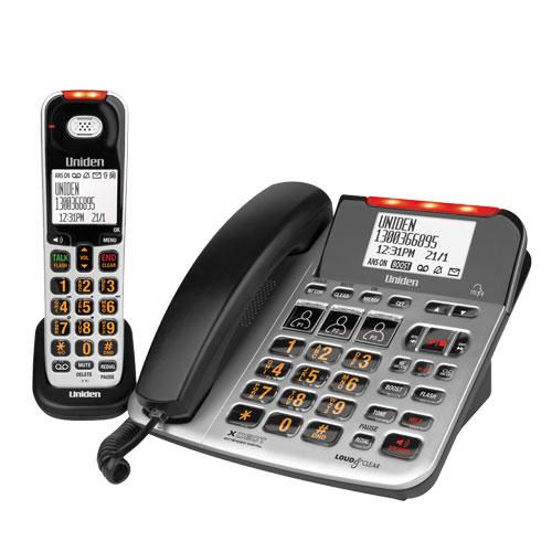 SSE47 Plus 1 Uniden Combo Phone Hearing Vision Impaired - Hear for Less